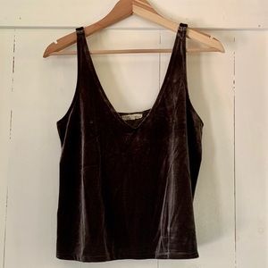Velvet Crop Top